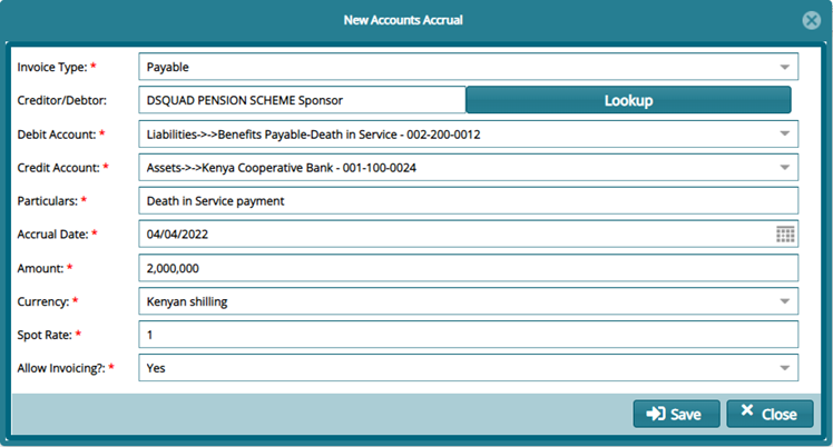 New Accrual