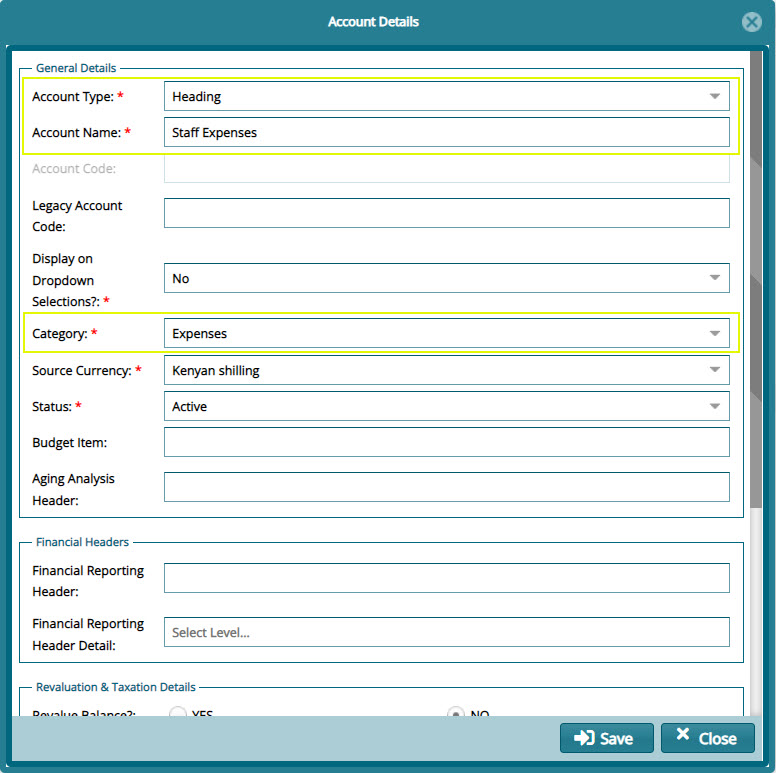 Creating a Single General ledger