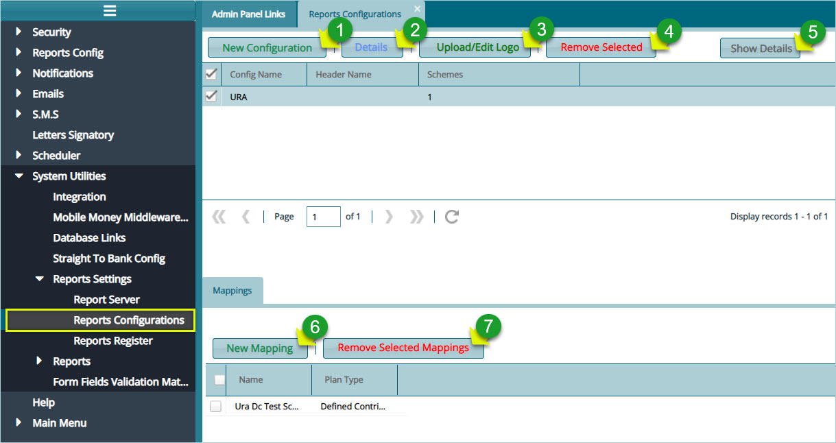 Report server configurations image