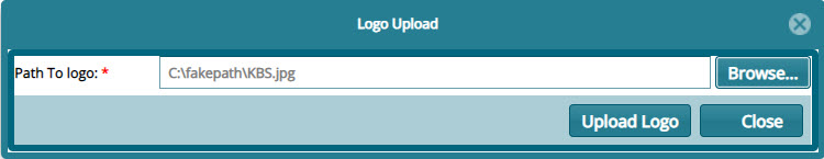 Uploading logos image