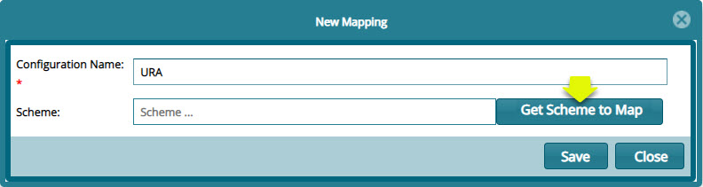 Mapping scheme to a configuration image