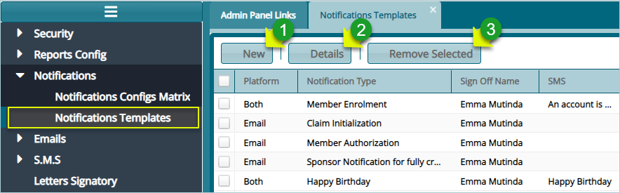 notifications template image