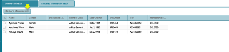 members upload window
