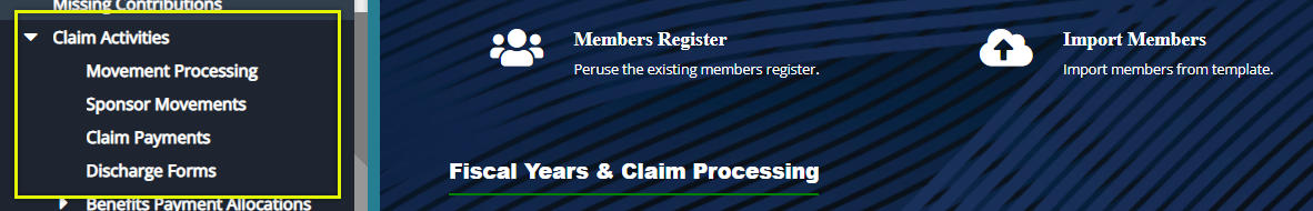 Claim Activities