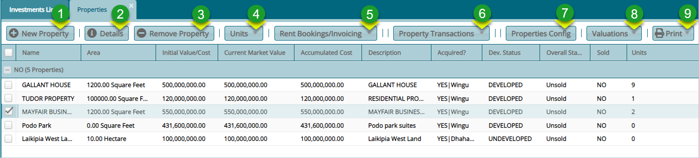 property list window