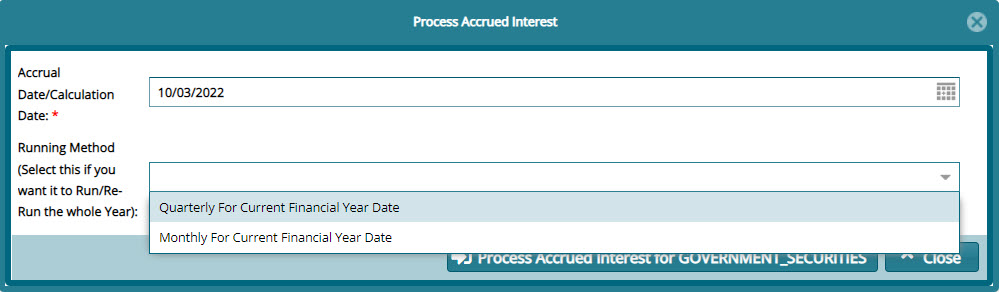 accrued interest dialog box