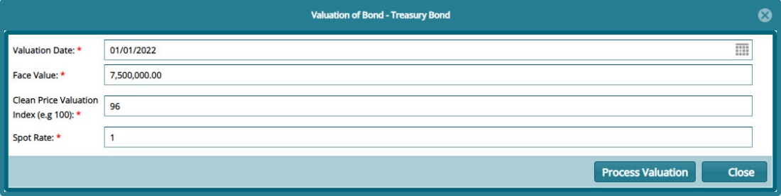 single bond valuation