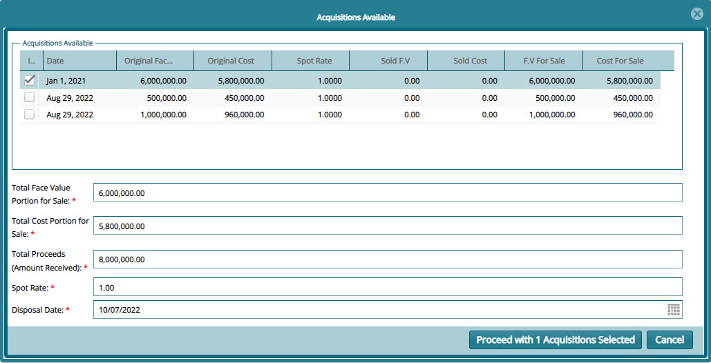 bond acquisition window