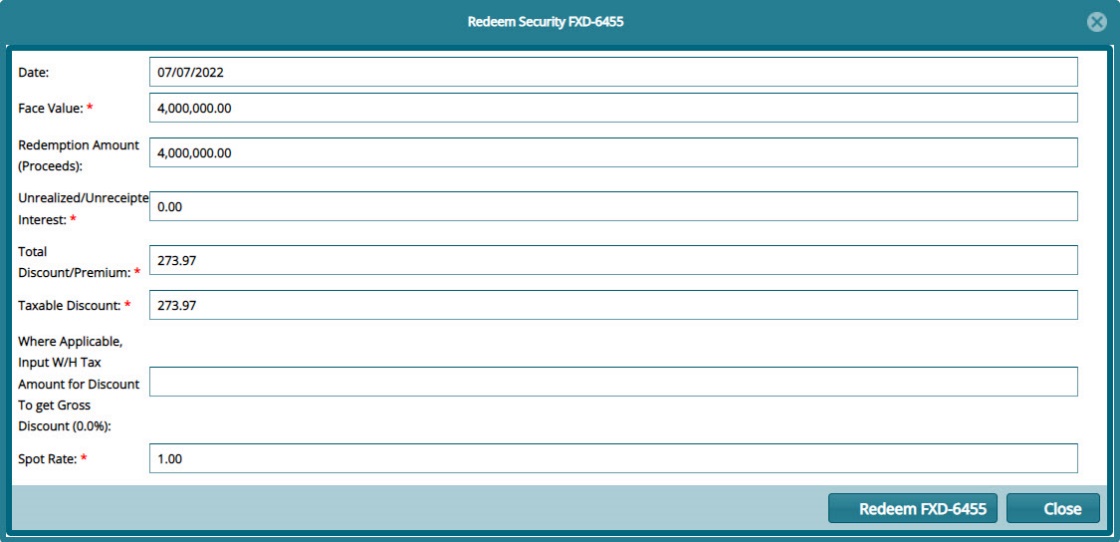 redeem menu
