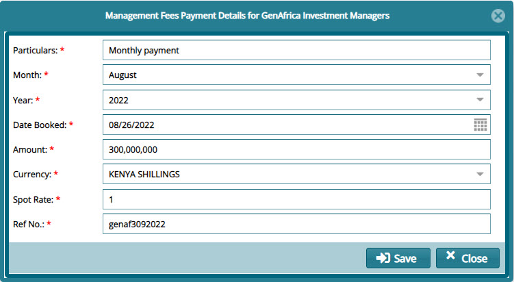 Pay Management Fee