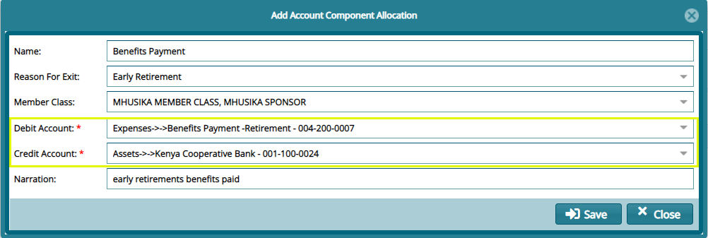 Add Allocation