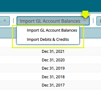 Import GL Account balances