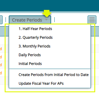 Create periods
