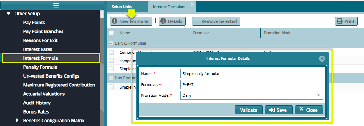 interst formular window