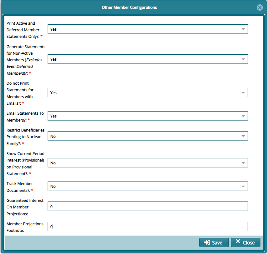 Other Member Settings