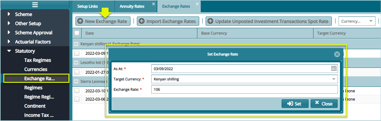 Exchange Rates